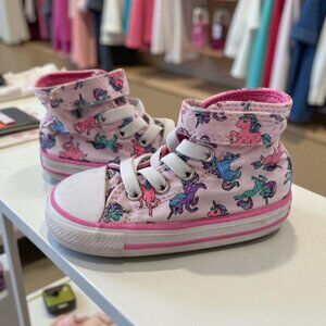 CONVERSE My Little Pony Toddler Hi Top Shoes Size 6